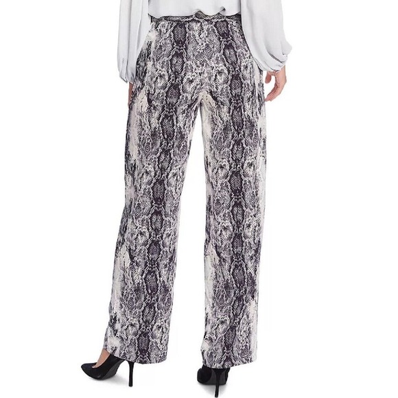 Vince Camuto Pants - Vince Camuto Snake Animal Print Wide Palazzo Straight Leg 2X XXL 20W Black Grey